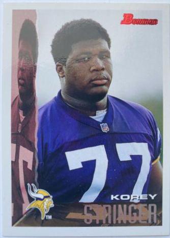 Korey Stringer #24 Football Cards 1995 Bowman