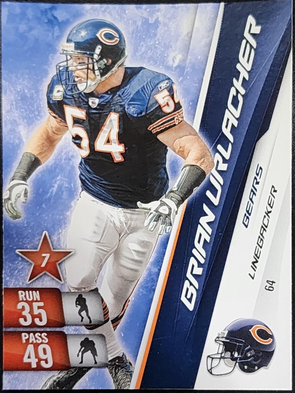 Brian Urlacher #64 2010 Panini Adrenalyn XL Football