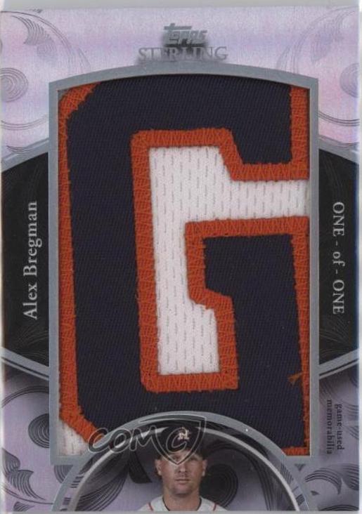 Alex Bregman #SJLP-AB Baseball Cards 2024 Topps Sterling Jersey Letter Patch