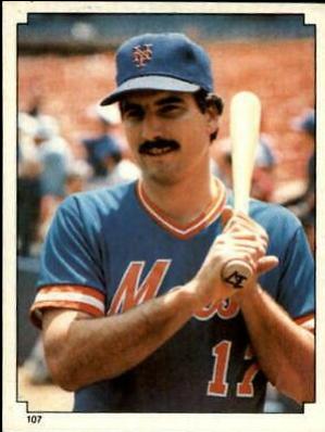 Keith Hernandez #107 Baseball Cards 1984 Topps Stickers