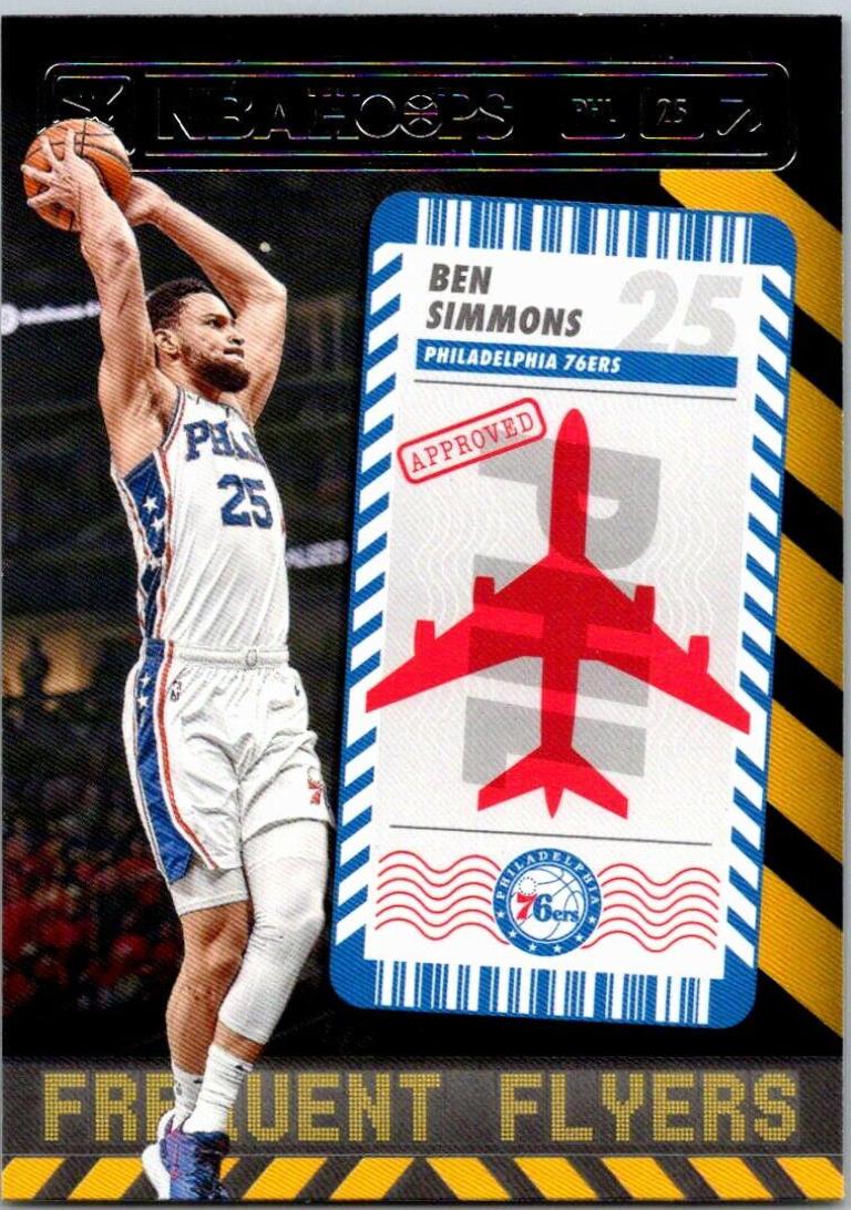 Ben Simmons #5 Basketball Cards 2021 Panini Hoops Frequent Flyers