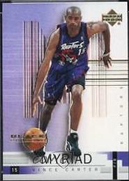 Vince Carter #M5 Basketball Cards 1999 Upper Deck Black Diamond Myriad