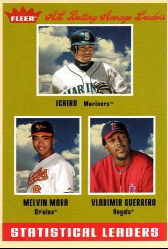 Ichiro Suzuki / Melvin Mora / Vladimir Guerrero #7 Baseball Cards 2005 Fleer Tradition