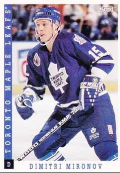 Dimitri Mironov #209 1993 Score Hockey