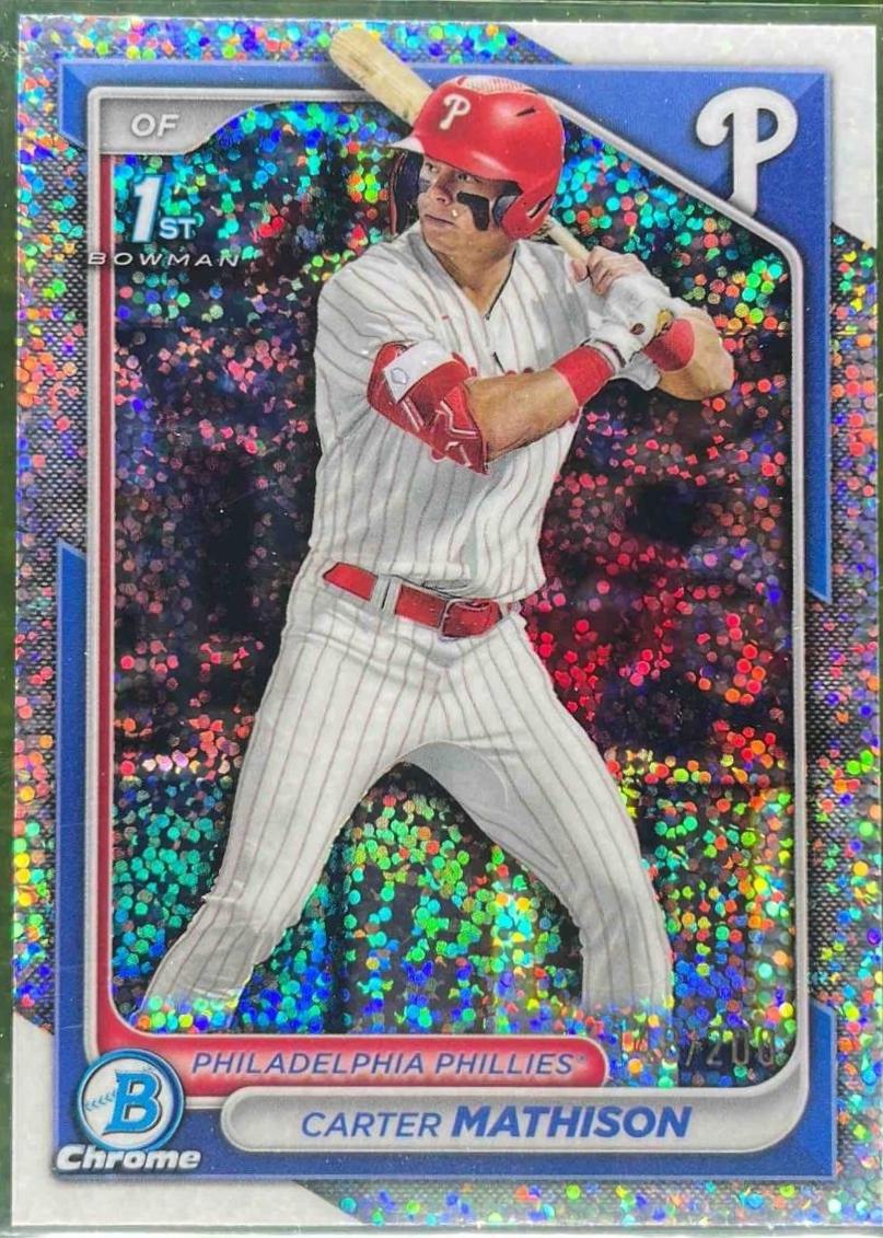 Carter Mathison [Sparkles Refractor] #BDC-127 Prices | 2024 Bowman ...