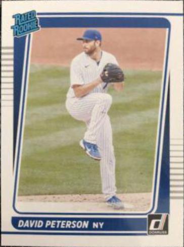 David Peterson #61 Baseball Cards 2021 Panini Donruss