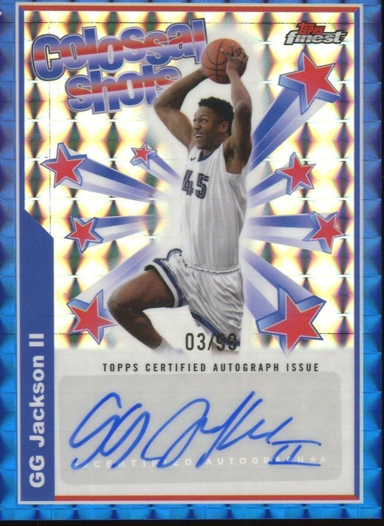 GG Jackson II #BSA-GJ 2024 Topps Finest Colossal Shots Autograph Basketball