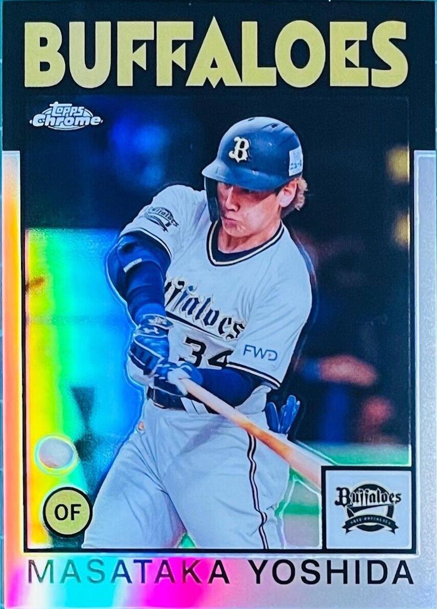 Mastataka Yoshida #86-MY Baseball Cards 2021 Topps Chrome NPB Nippon Professional 1986