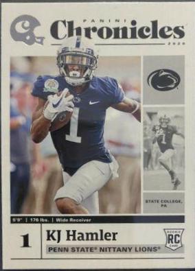 KJ Hamler #9 Football Cards 2020 Panini Chronicles Draft Picks