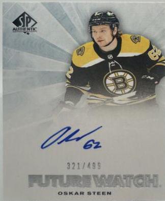 Oskar Steen #RFWA-OS 2021 Sp Authentic Retro Future Watch Autograph Hockey
