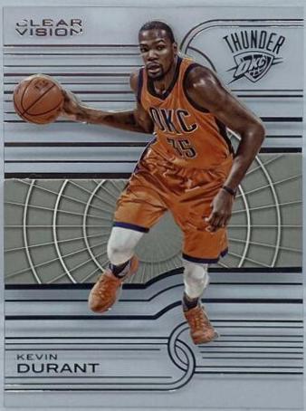 Kevin Durant #28 Basketball Cards 2015 Panini Clear Vision
