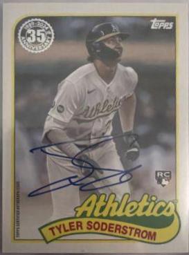 Tyler Soderstrom #89BA-TS Baseball Cards 2024 Topps 1989 Autograph