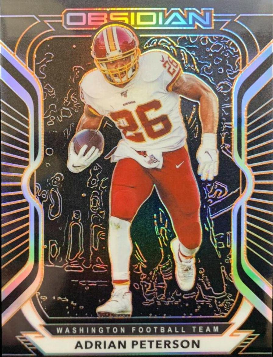Adrian Peterson #2 Football Cards 2020 Panini Obsidian