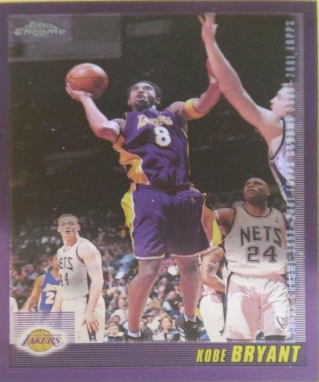 Kobe Bryant #7 Basketball Cards 2000 Topps Chrome