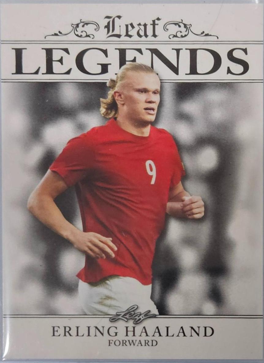 Erling Haaland #LA-05 Soccer Cards 2023 Leaf Special Release Legends Achievement