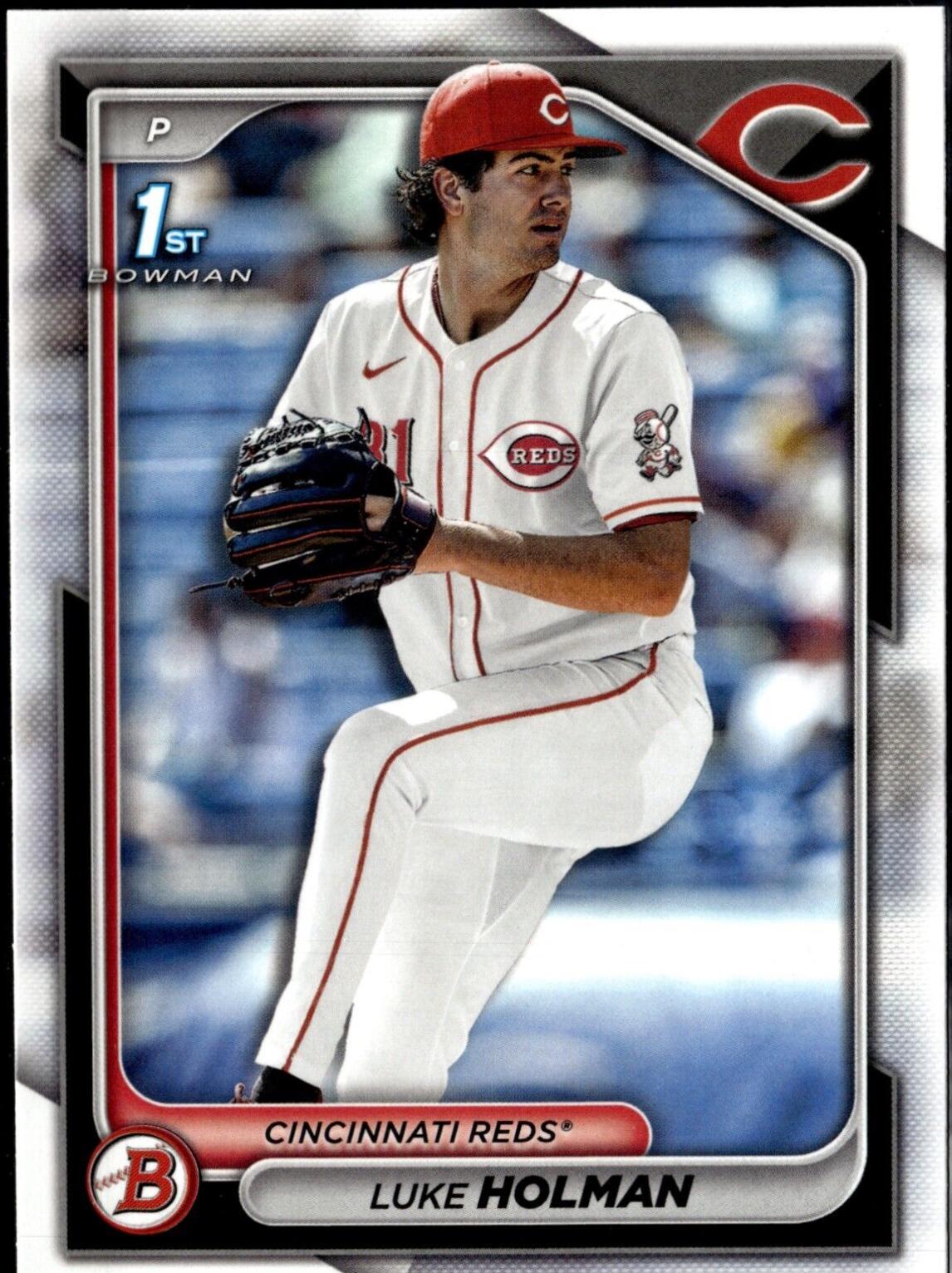 Luke Holman #BD-100 Baseball Cards 2024 Bowman Draft