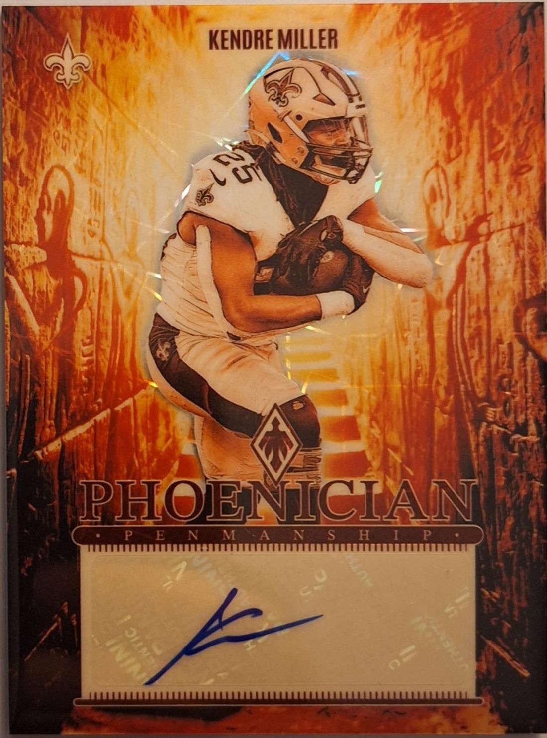 Kendre Miller #PP-KMR Football Cards 2024 Panini Phoenix Phoenician Penmanship