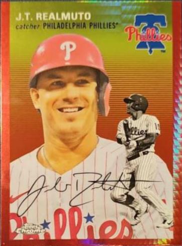 J.T. Realmuto [Red Prism Refractor] #383