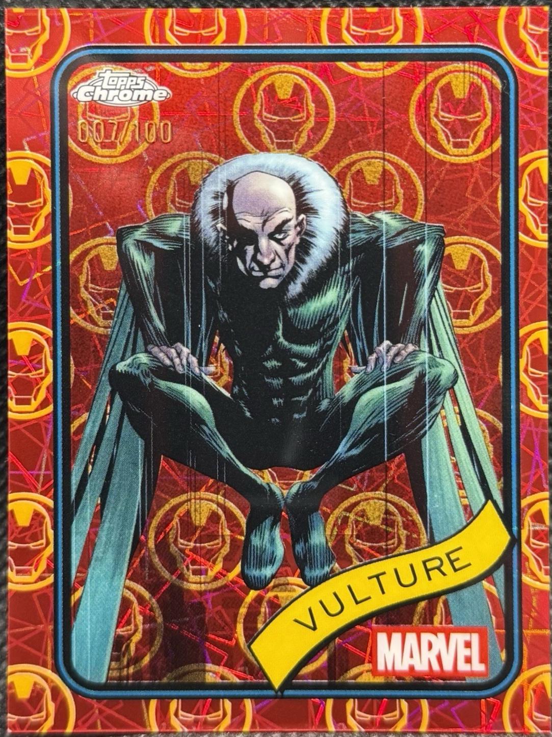Vulture Iron Man Red & Gold Lazer Refractor