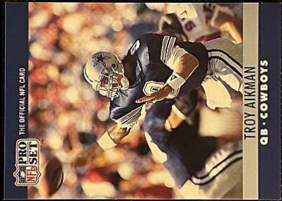 Troy Aikman #78 1990 Pro Set Fact Cincinnati Football