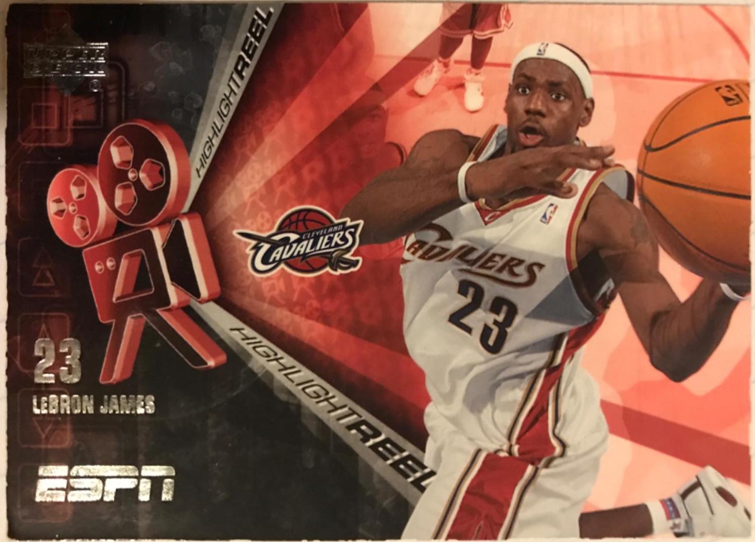 LeBron James #HR3 Basketball Cards 2005 Upper Deck ESPN Highlight Reel