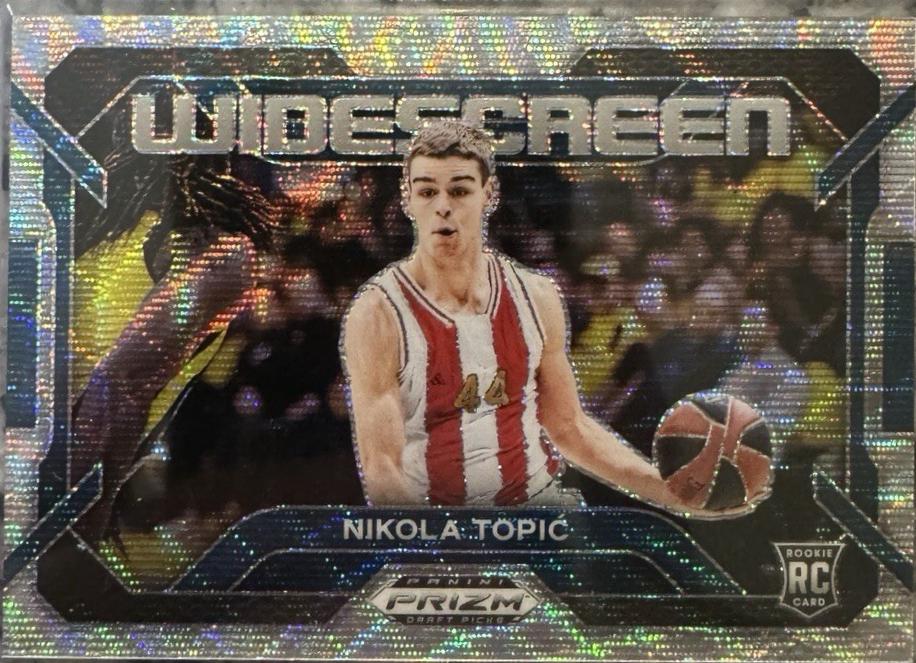 Nikola Topic #3 Basketball Cards 2024 Prizm Draft Picks Widescreen