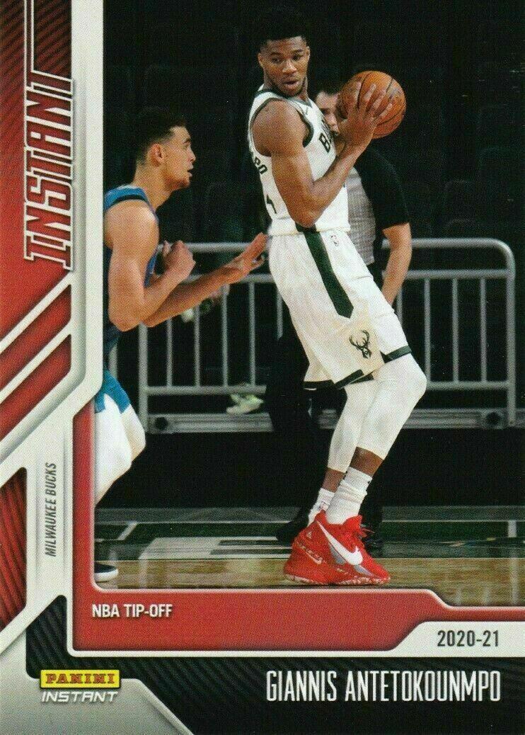 Giannis Antetokounmpo #12 Basketball Cards 2020 Panini Instant