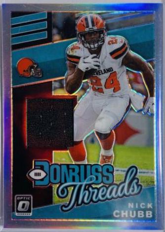 Nick Chubb #DT2 Football Cards 2019 Donruss Optic Donruss Threads