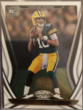 Jordan Love #104 Football Cards 2020 Panini Certified