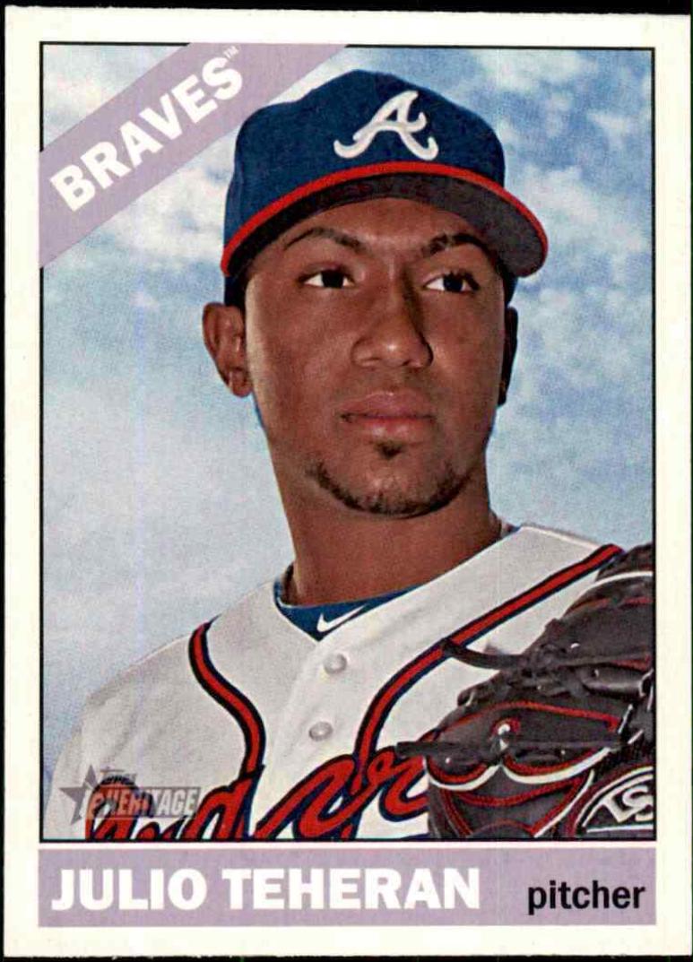 Julio Teheran #10 Baseball Cards 2015 Topps Heritage