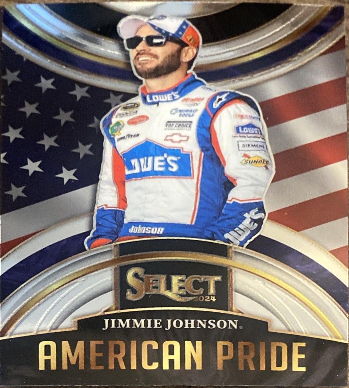 Jimmie Johnson #2 Racing Cards 2024 Panini Select NASCAR American Pride