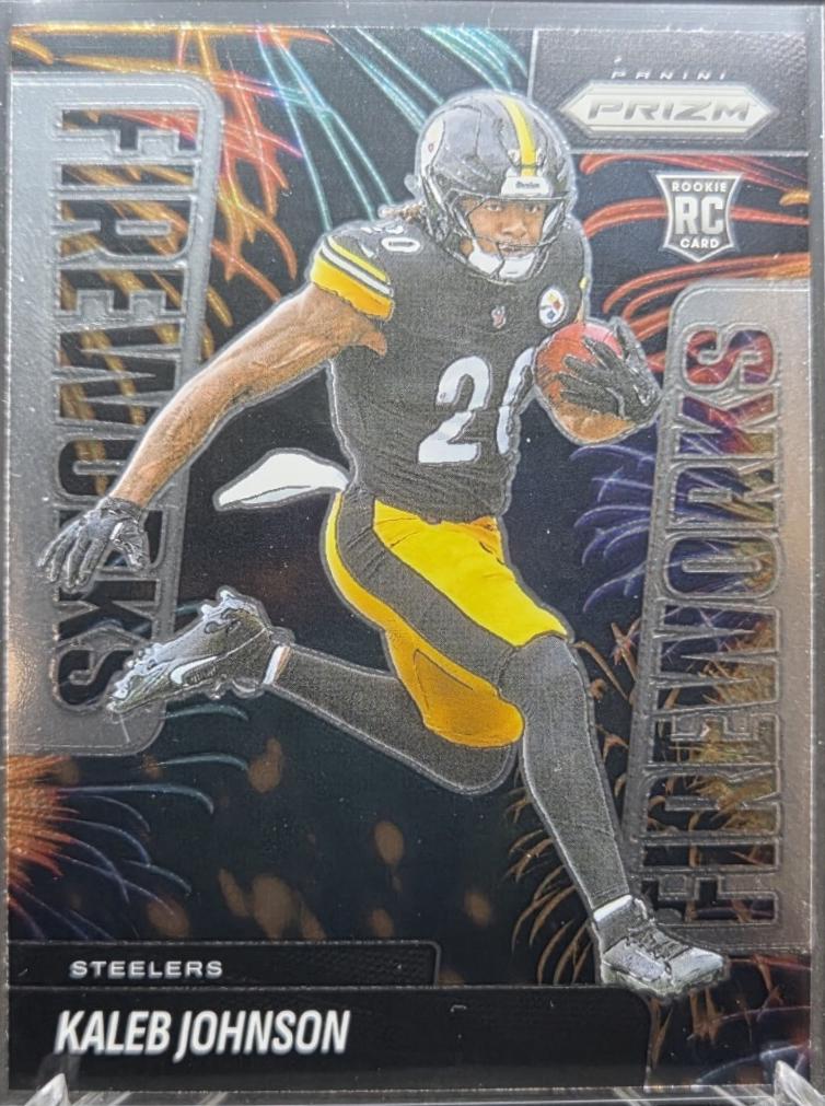 Kaleb Johnson #4 Prices | 2025 Panini Prizm Fireworks | Football Cards