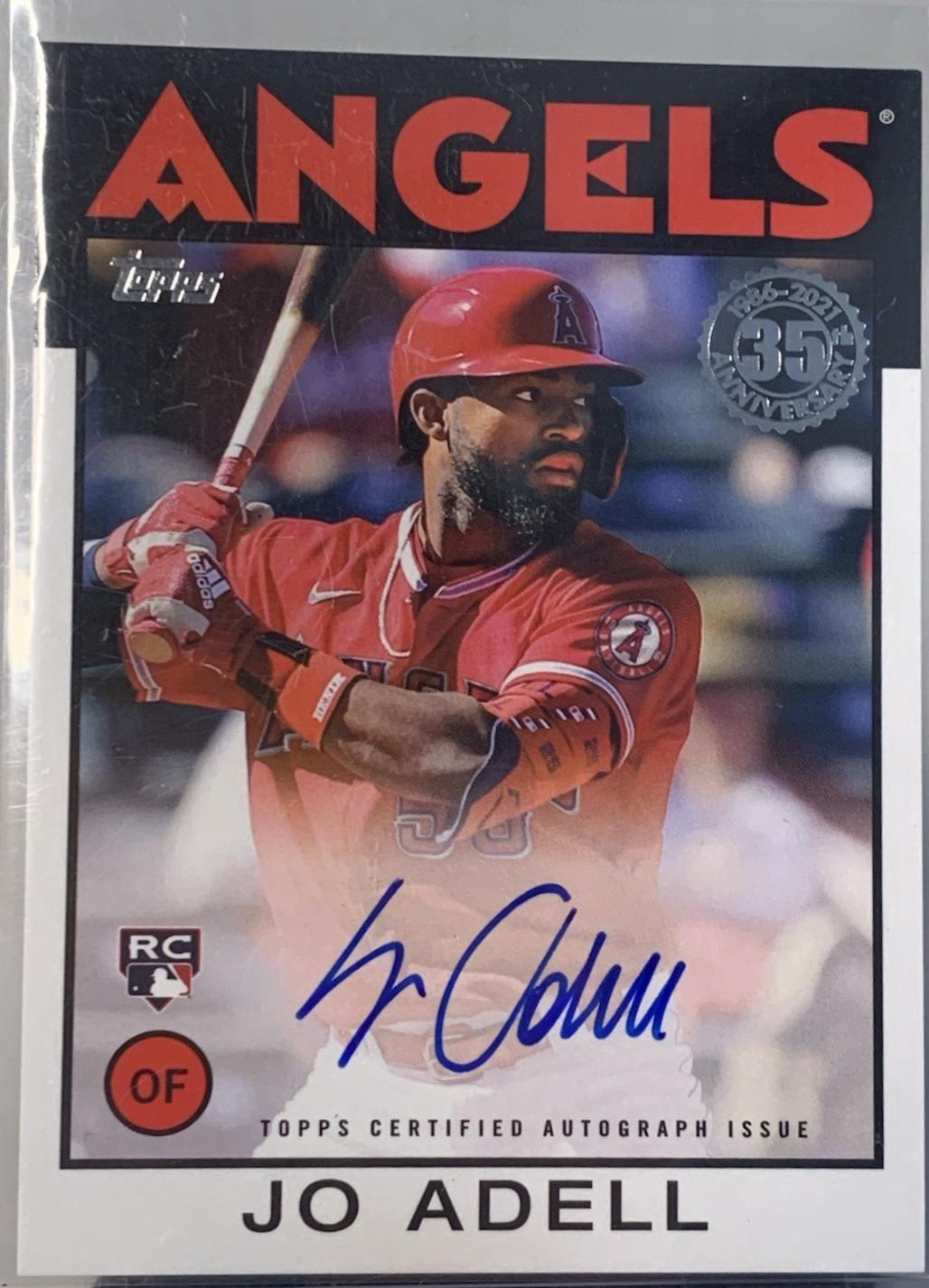 Jo Adell #86A-JAD 2021 Topps 1986 35th Anniversary Autograph Baseball