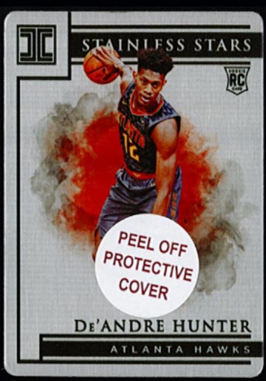 De'Andre Hunter #3 Basketball Cards 2019 Panini Impeccable Stainless Stars