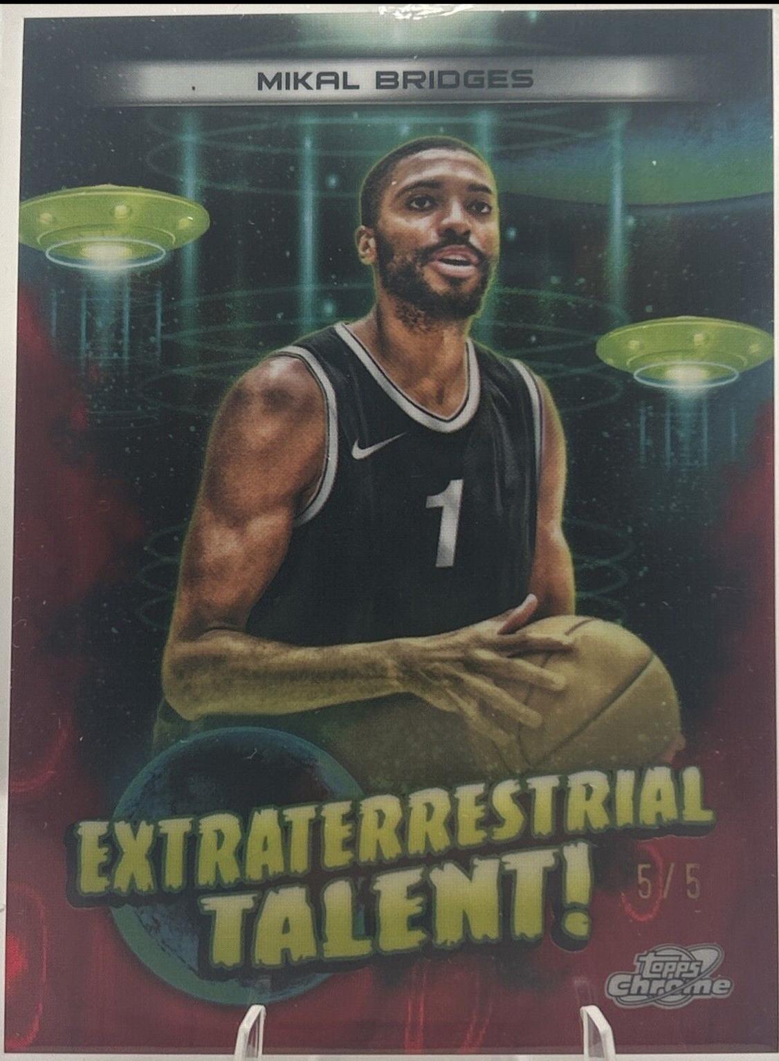 Mikal Bridges [Red Flare Refractor] #ET-3