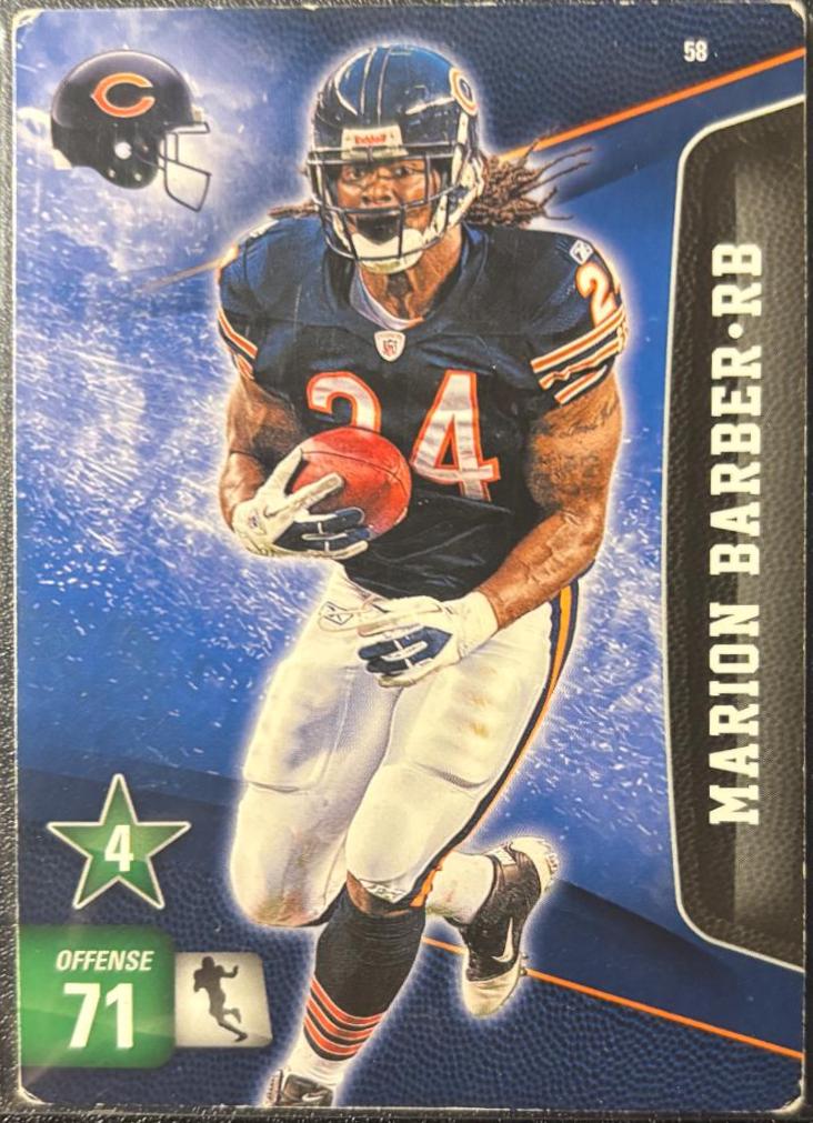 Marion Barber #58 Football Cards 2011 Panini Adrenalyn XL