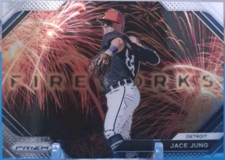 Jace Jung #19 Baseball Cards 2024 Panini Prizm Fireworks