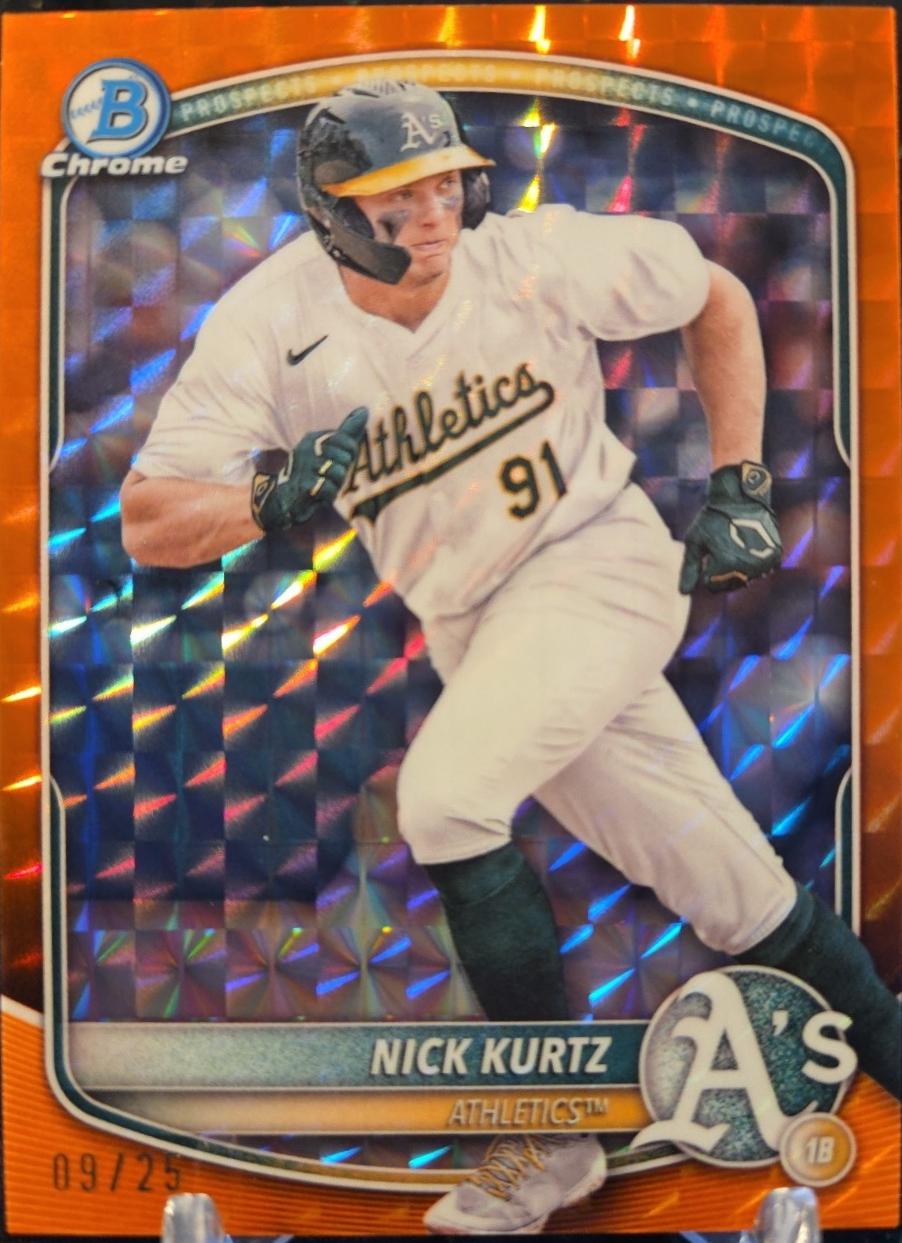 Nick Kurtz [Orange Refractor] #CRA-NK Prices | 2025 Bowman Chrome
