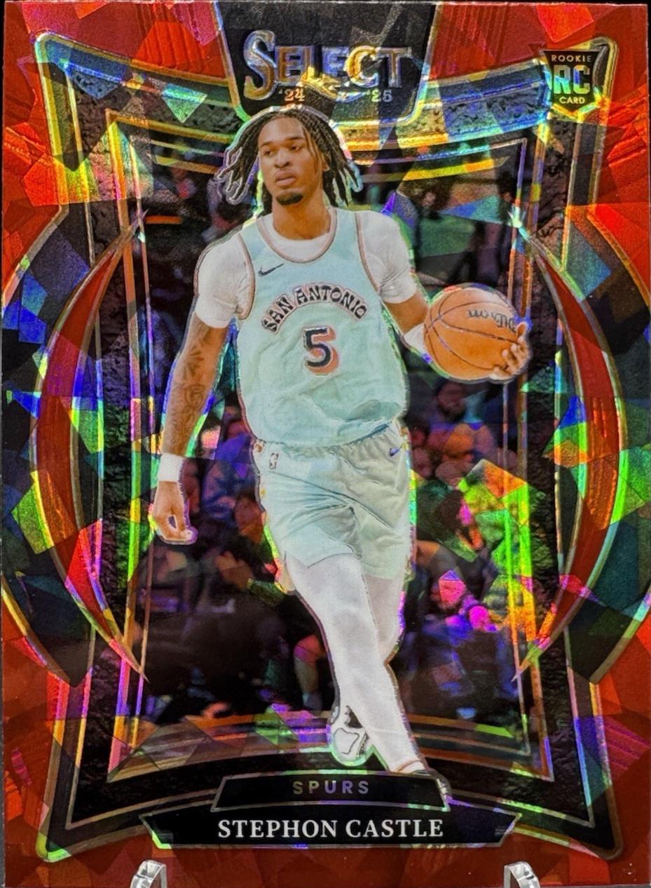 2024 Stephon Castle [Red Cracked Ice Prizm] #72