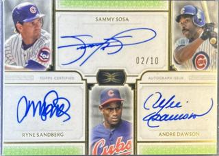 Andre Dawson / Ryne Sandberg / Sammy Sosa