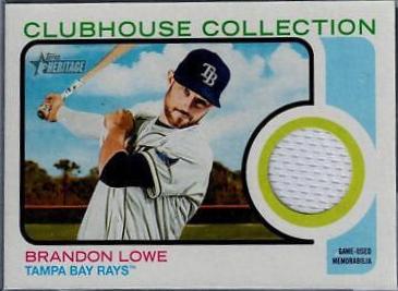 Brandon Lowe #CC-BL Baseball Cards 2022 Topps Heritage Clubhouse Collection Relics