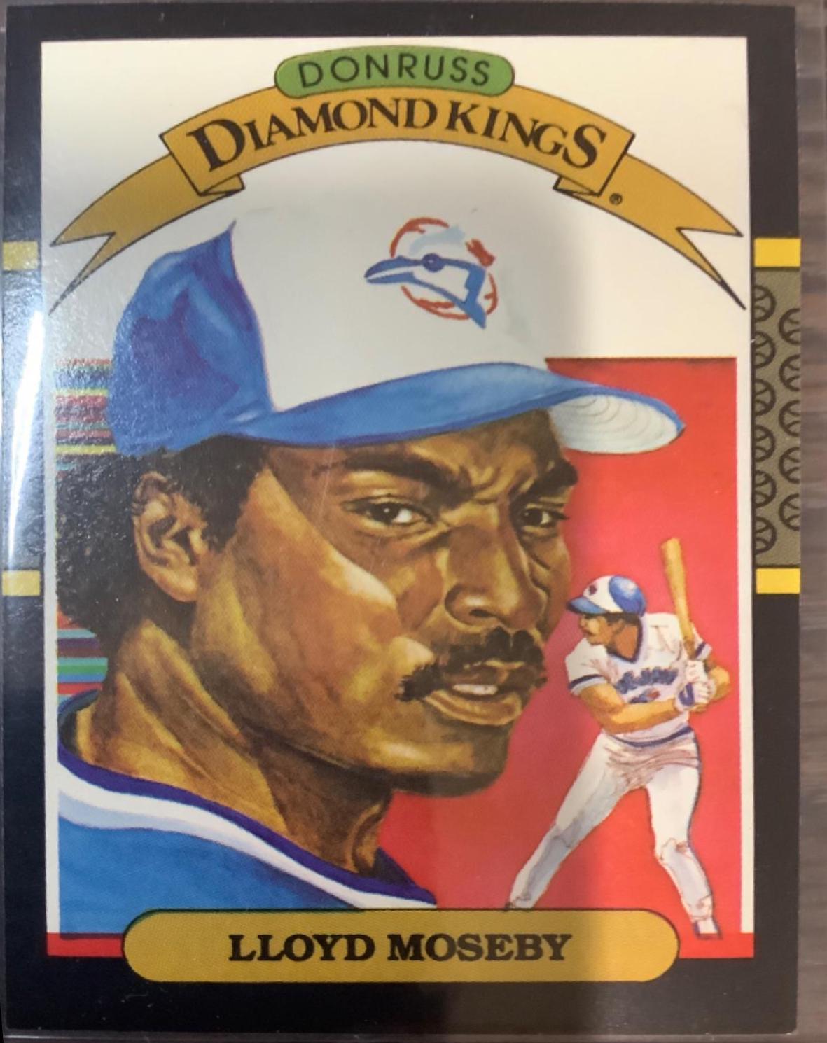 Lloyd Moseby #21 Baseball Cards 1986 Panini Donruss Diamond Kings Supers