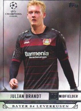 Julian Brandt #16 Soccer Cards 2016 Topps UEFA Champions League Showcase