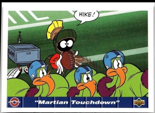 Martian Touchdown #158 1992 Upper Deck Comic Ball 4 Football