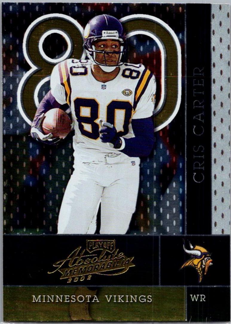Cris Carter #26 2002 Playoff Absolute Memorabilia Football