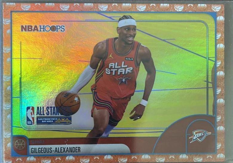 2025 Topps NBA Hoops Shai Gilgeous-Alexander [Orange Hoops] #286 card