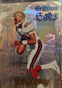Jerry Rice #G2 Football Cards 1998 Topps Gridiron Gods