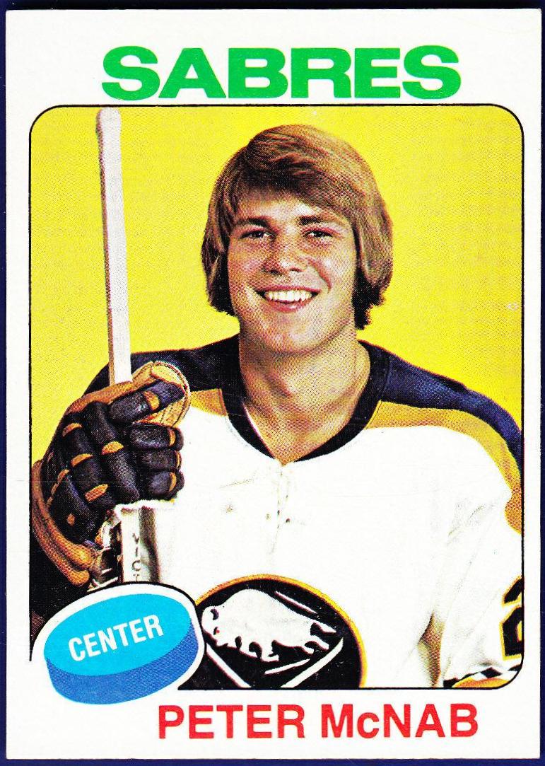 Peter McNab #252 Hockey Cards 1975 Topps