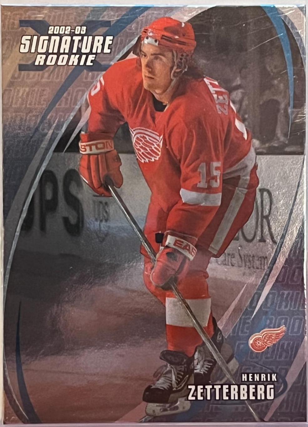 Henrik Zetterberg #190 Hockey Cards 2002 In the Game Be A Player Signature Series