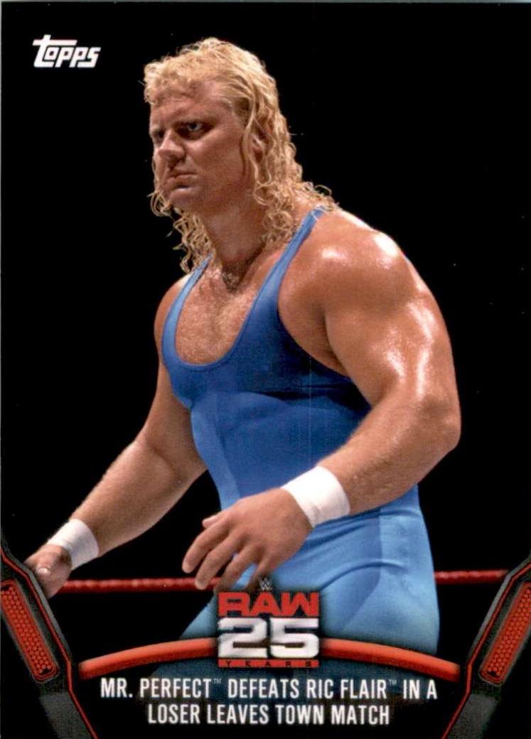 Mr. Perfect, Ric Flair #RAW-2 Wrestling Cards 2018 Topps WWE Then Now Forever 25 Years of Raw